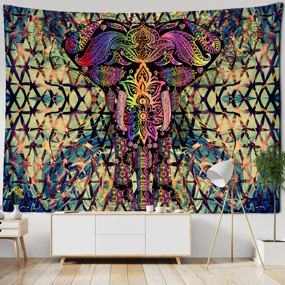 Rainbow Chakra Elephant