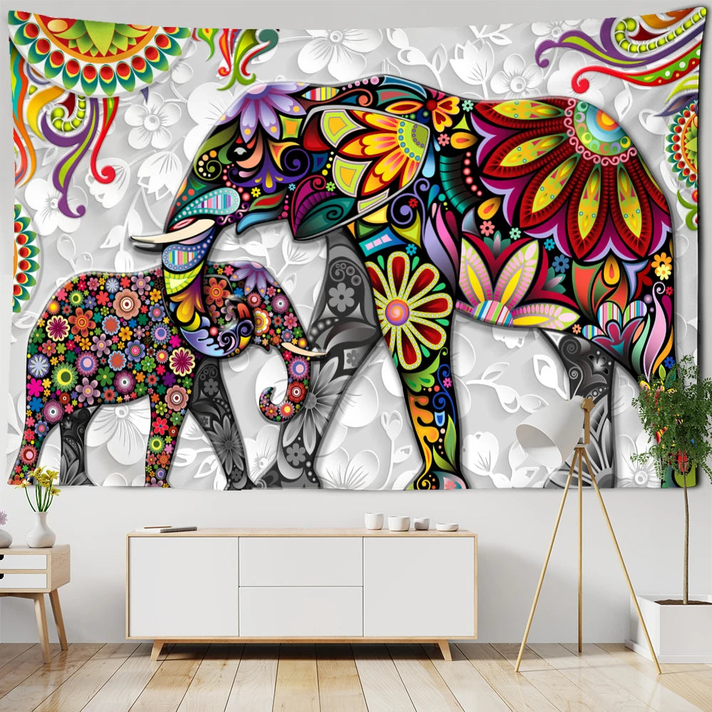 Rainbow Chakra Elephant