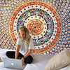 Mandala Tapestry Wall Hanging Floral Boho Deco Dorm Tapiz Psychedelic Tapestry Hippie Carpet Indian Background Fabric Wall