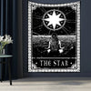 split Tarot Card Tapestry Wall Hanging Astrology Divination Bedspread Beach Mat